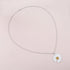 Bohemia Long Daisy Pendant Necklace Enamel Flower Necklace White Daisy Chain Necklace Silver Ball Chain Necklace Large Sunflower Necklace Jewelry ...