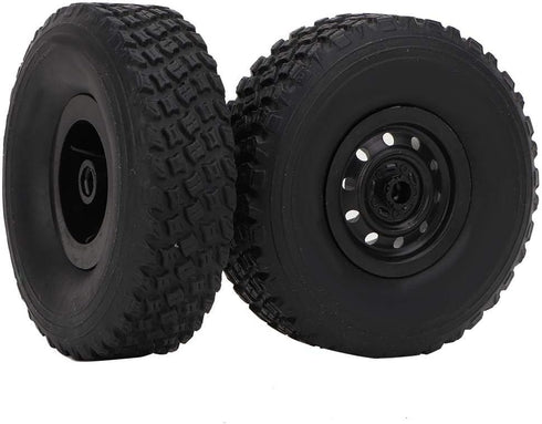1/16 RC Truck Rubber Tire Black Wheel Tyre Compatible with C-34 1/16 4WD Military Car Parts...