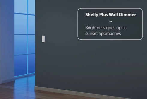 Shelly Plus Wall Dimmer | WiFi & Bluetooth Smart Wall Dimmer Relay | Home Automation| Compatible with Alexa & Google Home | iOS Android App| No Hu...