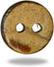 Will Bottom | Design 21 | 2-Holed Craft Buttons | "Natural Brown Long Wooden Button - | Pack of 5....