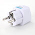 ANRANK UE3360AK 2 Packs Universal AU US UK to EU Europe Plug AC 250V Power Travel Adapter White...