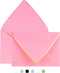 5x7 Envelopes for Invitations with Gold Border,V-Flap Envelopes 50 Pack,A7 Envelopes for Cards,Wedding,Invitations,Baby Shower,All Occasions(Pink)...