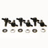 Xprite 6 Tee Knobs Set Hard Top Quick Removal Change Kit For 2007-2018 Jeep Wrangler Sport Sahara Rubicon Freedom (Replace Torx Bolts)...