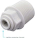 John Guest 1/4 Inch OD x 1/2 Inch NPT Male Connector, Push to Connect Plastic Plumbing Fitting, PP010824WP...