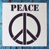 Stencil1 Peace Sign Stencil Durable Quality Reusable Stencils for Painting - Create Stencil Crafts and Decor - Decor on Walls Fabric & Furniture R...