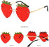 Unique Ladies Strawberry Sunglasses Cute Sunglasses Are Used For Party Carnival Halloween Christmas Glasses...