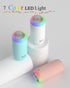 Plant Humidifier, 350ml USB Mini Humidifier for Plants, Small Plant Humidifier with Night Light, Cool Mist Humidifier Baby, Plant Humidifier indoo...