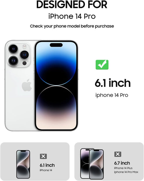 BENKS 2 Pack Privacy Screen Protector for iPhone 14 Pro Anti-Spy Tempered Glass Film Full Coverage 9H Hardness Case Friendly Easy Installation Bub...