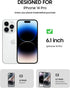 BENKS 2 Pack Privacy Screen Protector for iPhone 14 Pro Anti-Spy Tempered Glass Film Full Coverage 9H Hardness Case Friendly Easy Installation Bub...