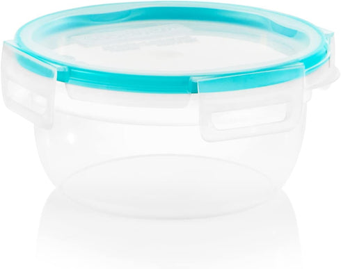 Snapware Total Solution 3-Cup Plastic Food Storage Container with Lid, 3-Cup Rectangular Meal Prep Container, Non-Toxic, BPA-Free Lid with 4 Locki...