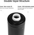 Stainless Steel Soap Dispenser for Bathroom, Matte Black Flat Design, Metal Pump, 10oz Rust-Proof Liquid Hand Soap Dispenser for Kitchen, Refillab...