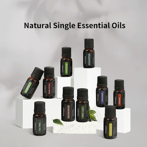 Botanical Aromatherapy Essential Oil, Oily Aromatherapy Essential Oil, Suitable for Diffuser, Massage, Sleep, Bath, Spa, Skin and Hair Care 0.33oz...