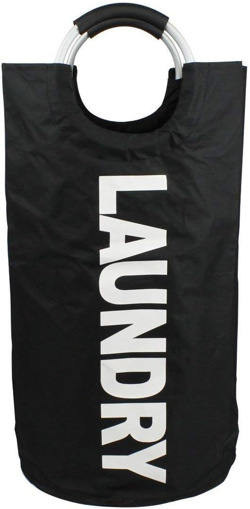 W·Z Geanmoki 82L Large Laundry Basket, Collapsible Fabric Laundry Hamper, Foldable Clothes Bag, Folding Washing Bin (Black)...