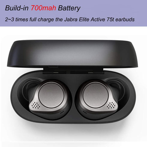 Kissmart Charging Case for Jabra Elite 75t, Replacement Charger Case Cradle Dock for Jabra Elite 75t Earbuds (Capacity: 700mah)...