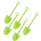 Mini Shovel Shape Spoons,Cute Disposable Plastic Dessert Spoons,Ice Cream Dessert Spoon Shovels,100 Pieces,Green,4.7 Inch....