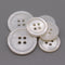 22 Pieces Genuine White Shell Buttons for Blazer Coat Suit Buttons Set 20mm 15mm Natural MOP Buttons Bulk (River)...