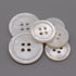 22 Pieces Genuine White Shell Buttons for Blazer Coat Suit Buttons Set 20mm 15mm Natural MOP Buttons Bulk (River)...
