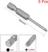 uxcell 5 Pcs 2.5mm PH1 Magnetic Phillips Screwdriver Bits, 1/4 Inch Hex Shank 2-inch Length S2 Power Tool...