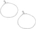 Efulgenz Indian Anklets for Women Indian Style Anklet Pair for Women Indian Ankle Bracelets Indian Ankle Bracelets Indian Silver Ankle Bracelets f...