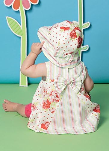 McCall's Patterns M7342 Infants' Back-Bow Dresses, Panties, Leggings and Bucket Hat...