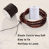 Elastic String for Bracelets, 2 Rolls 1 mm Sturdy Stretchy Elastic Cord for Jewelry Making, Necklaces, Beading Black and White...