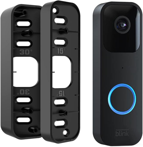 Blink Doorbell Mount, Adjustable (15 to 45 Degrees) Corner Mount, No-Drill Mounting Bracket for Blink Doorbell Camera, Wide Viewing Angle Mount, B...