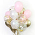 Pink Latex Balloons - 12" Latex Balloons Mix Clear Confetti Balloons Baby Shower Party Decorations(Pack of 40)...