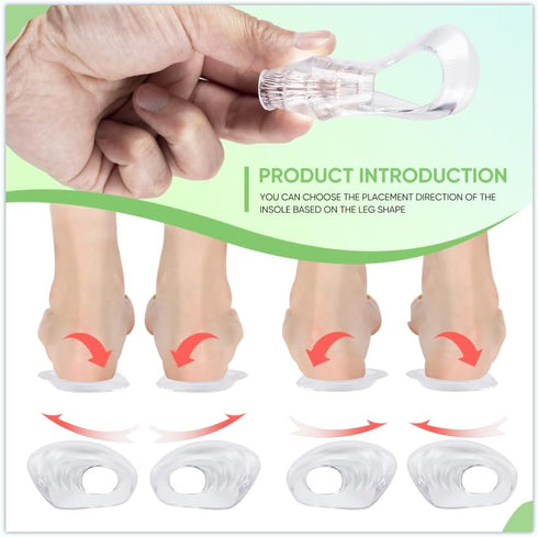 Heel Donut Cushions, Heel Cups, Silicon Insoles, One Size Fits All - 1 Pair...