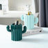 Ceramic Pen Holder Cactus Pencil Holder Cute Pens Cup for Desk for Kids Cute Cactus Office Decor Desk Accessories Pencil Cup Pot Desk Organizer (D...