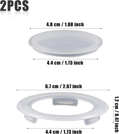 2 Sets Patio Table Umbrella Hole Ring and Cap Sets, Patio Table Umbrella Hole Insert Plug and Stopper Replacement Accessories for Outdoor Garden U...
