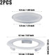 2 Sets Patio Table Umbrella Hole Ring and Cap Sets, Patio Table Umbrella Hole Insert Plug and Stopper Replacement Accessories for Outdoor Garden U...