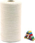 Macrame Cotton Cord, 4 Ply Twisted Macrame Yarn, Natural Cotton Cord Perfect Macrame Supplies for Macrame Plant Hangers DIY Crafts (2mm*219Yards, ...