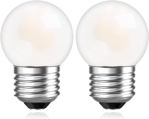 G40 Low Watt Small Led Light Bulbs 1.5w Small Edison Filament Led Bulbs 15 Watt Equivalent E26 Standard Base Warm White 2700K 150 lumen for Bedroo...