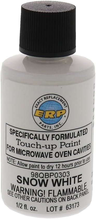 ERP Microwave Oven Universal Cavity Touch Up Paint 98QBP0303 Snow Bright White...