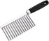 Multifunctional Potato Wavy Edged Knife , Stainless Steel Mezzaluna Chopper salad Rocker Knife Potato Slicer Chopper French Fry Maker Cutter circu...