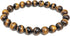 8mm Tiger Eye Stone Stretch Bracelet Round Beads Semi Gemstone for Elastic Bracelet 7.5"...