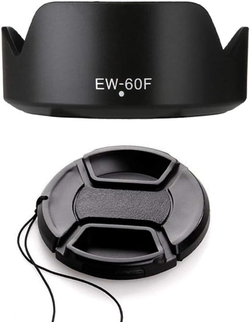 EW-60F Lens Hood & 55mm Lens Cap Compatible with Canon M50II M50 M100 Camera kit EF-M 18-150mm F3.5-6.3 Lens (1+1 Pack)......