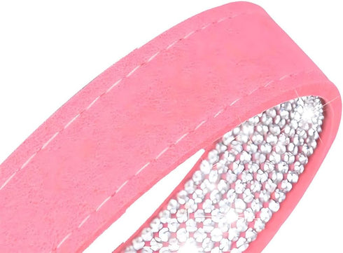 Bling Dog Collar, Rhinestone Dog Collars Cute Diamond Jewel Sparkle Fancy Leather Cat Pet Collar for XXS XSmall Small Medium Large XL XXL Puppy Gi...