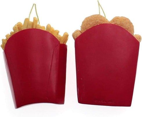 Kurt Adler 3-Inch Resin Fries and Nuggets Ornaments 2 Assorted...