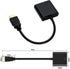 HDMI to VGA, Gold-Plated HDMI to VGA Adapter, Male to Female for Computer, Desktop, Laptop, PC, Monitor, Projector, HDTV, Chromebook, Raspberry Pi...