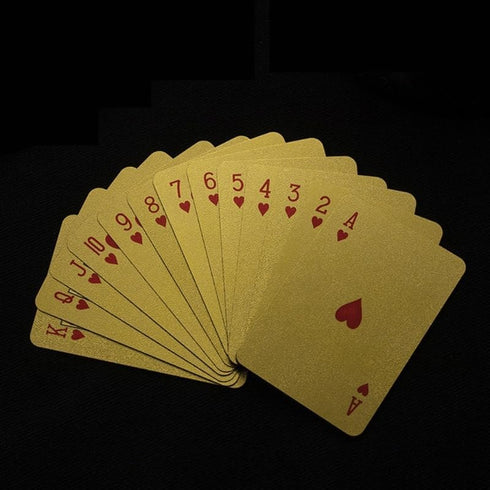 Mini Deck of Cards, Mini Gold Playing Cards, Waterproof Playing Cards for Party and Game...