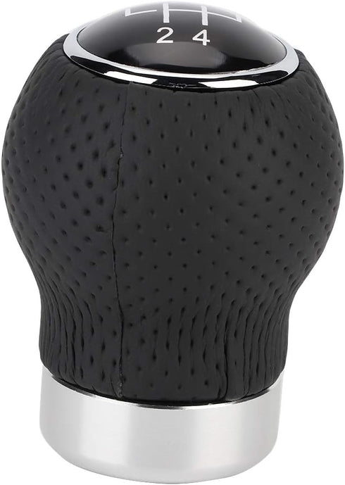 Shift Knob, Car 5 Speed 6 Speed Universal Round Leather Gear Shift Head Manual Transmission Gear Shift Knob Car Shift Knob Lever Shifter(5 Speed)...