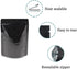 FERENLI 100 Pieces Resealable Mylar Bags Stand Up Foil Pouch for Zip Aluminium Foil Lock Food Storage Packaging Airtight Zipper Pouches (3.3x5.1 i...