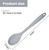 Silicone Mixing Spoon Nonstick Kitchen Spoon for Cooking Heat Resistant (Gray)...