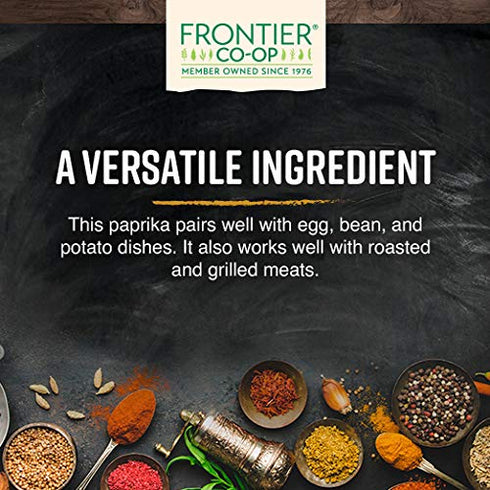 Frontier Co-op Organic Ground Paprika 7.16 oz Stand Up Resealable Bag - Paprika Powder Seasoning - Restaurant Supply...