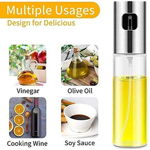 Oil Sprayer for Cooking, Olive Oil Sprayer Mister, 100ml Olive Oil Spray Bottle, Olive Oil Spray for Salad, BBQ, Kitchen Baking, Roasting...