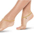 Gold Plated Dainty Simple Everyday Wear Chain Teardrop Bell Payal Anklet Pair For Women - Beach Party Gift...