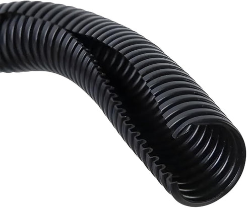 20 FT 3/8” Wire Loom Split Tubing Auto Wire Conduit Flexible Cover | Plastic Cover for Electrical Wires & Cables, Black...