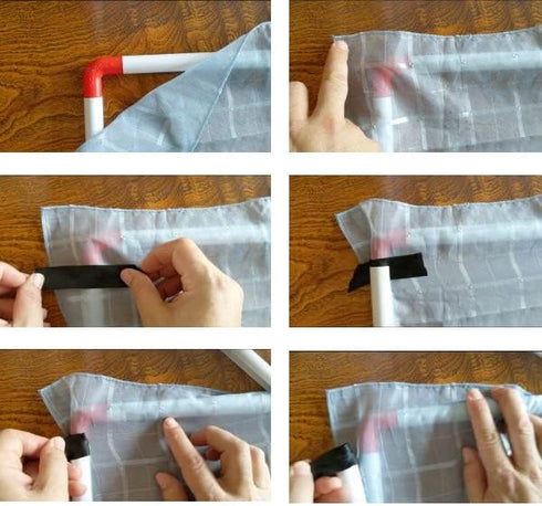 BaouRouge Universal Clip Frame for Embroidery, Quilting, Cross-Stitch, Needlepoint, Silk-Painting, etc - (External Size: 8.6" x 8.6" - Work Area: ...