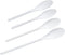 Chef Craft Select Plastic Spoon Set, 10-14.5 inch 4 Piece, White...